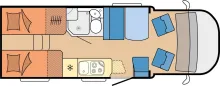 Grundriss Tag Hobby Optima OnTour T65 GE