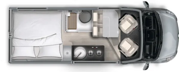 Tagesgrundriss Ahorn Camp Van 622