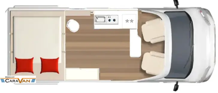 Grundriss Tag Bürstner Lineo C 590 Rolli 10.997 Euro gespart!