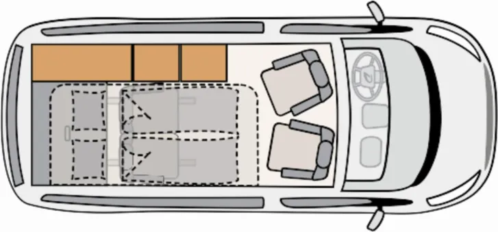 Grundriss Tag Dethleffs Globevan Trail Two