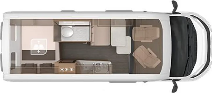 Grundriss Tag Knaus BoxLife PLATINUM SELECTION 600 MQ Care-Drive