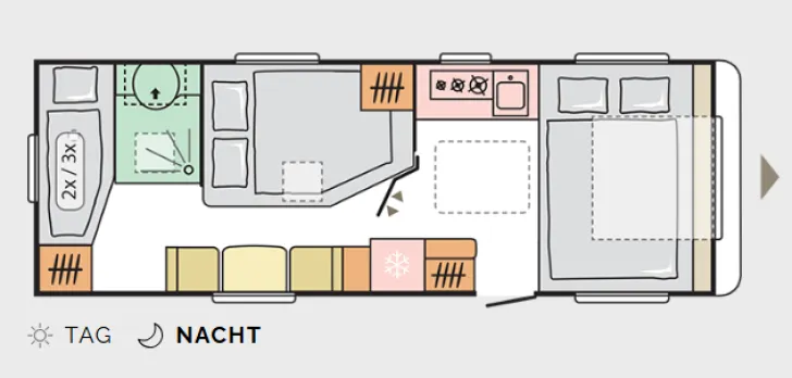 Grundriss Nacht Adria Alpina 663 UK