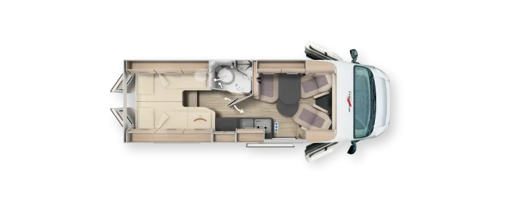 Grundriss Tag Malibu first class - two rooms 640 LE RB charming coupé