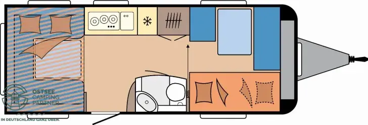 Grundriss Tag Hobby De Luxe 515 UHK 2025