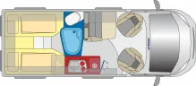 Grundriss Tag Pössl D-Line ROADSTAR 600 L Automatik .....TOP AUSSTATTUNG