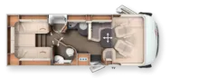 Grundriss Tag Carthago c-tourer I 149 LE Weekly-Deal