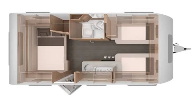 Grundriss Nacht Knaus Südwind 500 EU 60 Years