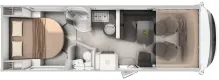 Grundriss Tag Hymer B-Klasse ML I 790 BlackLine