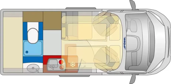 Grundriss Tag Pössl Vario 545 Citroen 165 PS H-Line, All-in-Paket uvm.