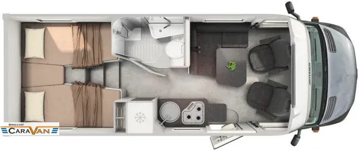 Grundriss Tag Hymer ML-T 580 4x4 ALLRAD Highlight 17.689 Euro gespart