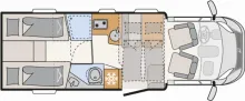 Grundriss Tag Dethleffs Trend T 7057 EB Frühjahrs-Sale