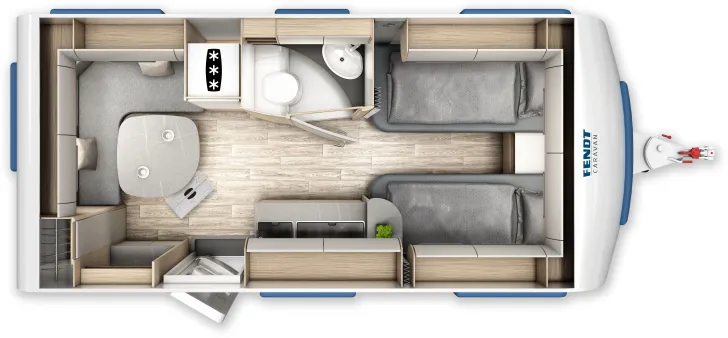 Grundriss Tag Fendt Bianco Activ 465 SGE frei Konfigurierbar