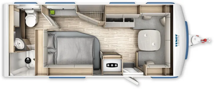 Grundriss Tag Fendt Bianco Activ 550 SD Bei uns ausgestellt!