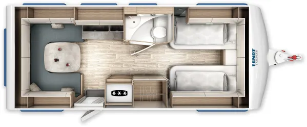 Tagesgrundriss Fendt Tendenza 550 SG