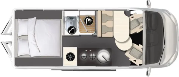 Tagesgrundriss Karmann Mobil Dexter 635