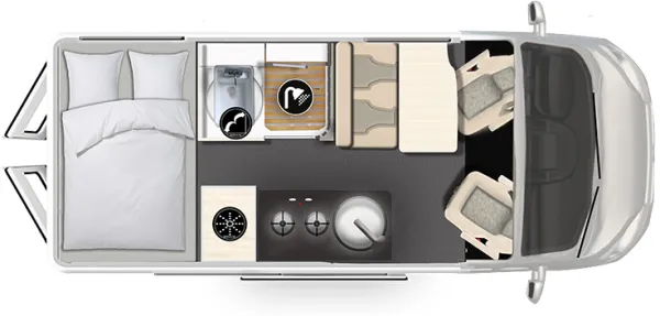 Tagesgrundriss Karmann Mobil Dexter 580