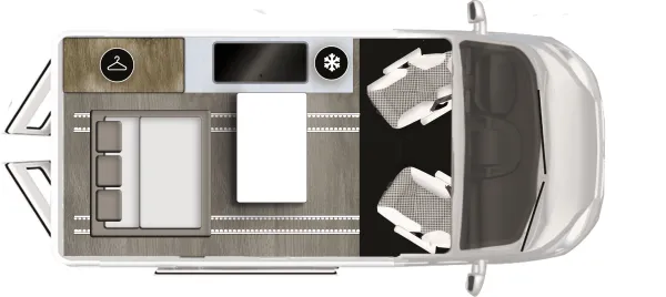 Tagesgrundriss Karmann Mobil Duncan 500