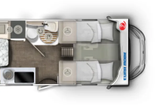 Tagesgrundriss Eura Mobil Activa One 650 HS