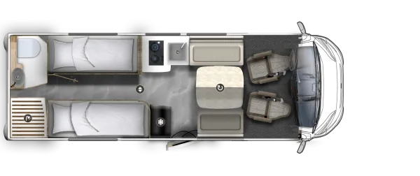 Tagesgrundriss Eura Mobil Integra Line 730 EF