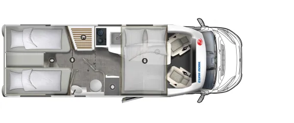 Tagesgrundriss Eura Mobil Profila RS 720 EB