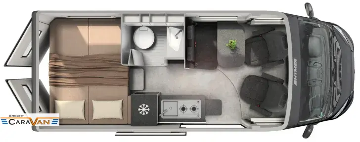 Grundriss Tag Hymer Columbia 600 Ausstattung Sport