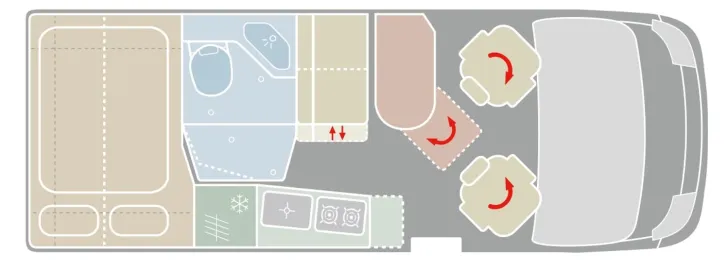 Grundriss Tag VanTourer 600 D Fiat 140 PS Sparen Sie 21.976 Euro!!!