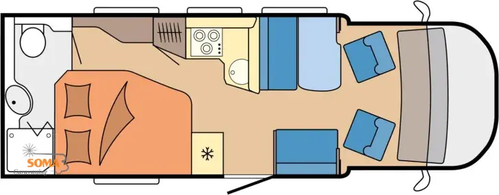 Grundriss Tag Hobby Optima De Luxe T70 F