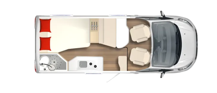 Grundriss Tag Bürstner Lineo T 569 ---> Sie sparen 20.100,-