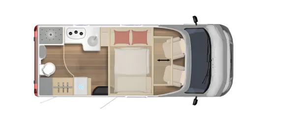 Tagesgrundriss Bürstner Lyseo TD 594 Privilège Tagesgrundriss Bürstner Lyseo TD 594 Privilège