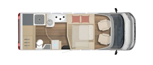 Tagesgrundriss Bürstner Lyseo TD 680 G Privilège