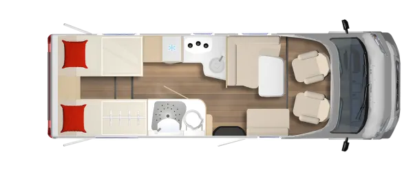 Tagesgrundriss Bürstner Lyseo Time Skyline 726 G Tagesgrundriss Bürstner Lyseo Time Skyline 726 G