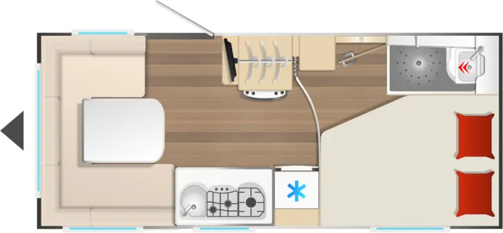 Grundriss Tag Bürstner B66 465 TS