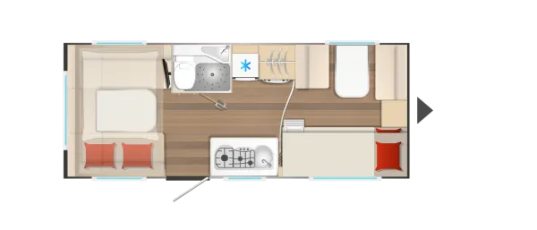 Tagesgrundriss Bürstner B66 Plus 510 TK Tagesgrundriss Bürstner B66 Plus 510 TK
