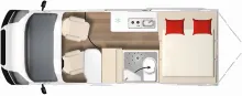 Grundriss Tag Bürstner B66 C 600 Automatik - sofort verfügbar-