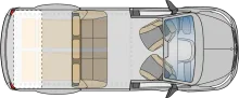 Grundriss Tag Pössl Vanline Vanstar Mercedes Benz Vito