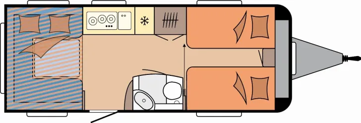 Grundriss Tag Hobby De Luxe 515 UHL - 50 Jahre Schmidtmeier Edition