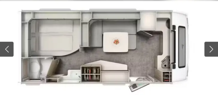 Grundriss Tag Dethleffs Nomad 490 BLF