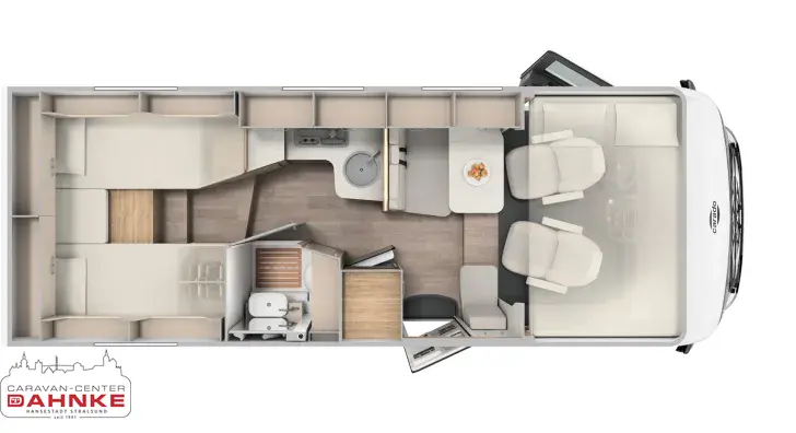 Grundriss Tag Carado I 338 pro+ 180 PS, Automatik