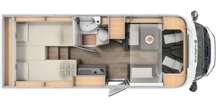 Grundriss Tag Sunlight V 67S ADVENTURE EDITION