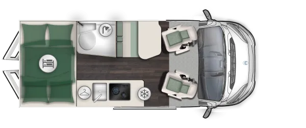 Tagesgrundriss Forster V 599 VBL Livin' Up Pro