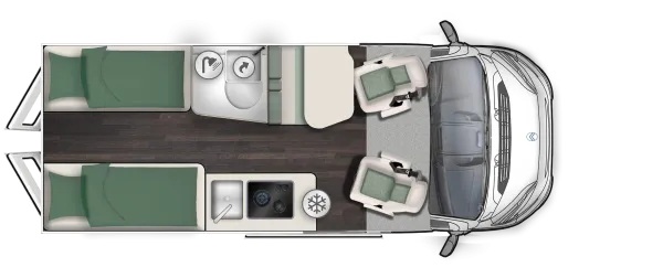 Tagesgrundriss Forster V 599 EBL Livin' Up Pro