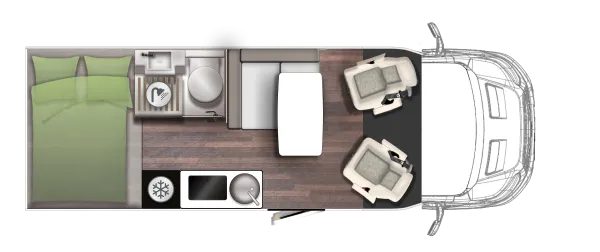 Tagesgrundriss Forster T Coupé 599 HB