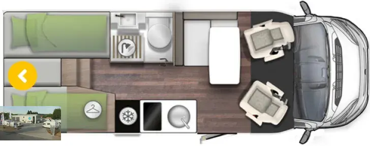 Grundriss Tag Forster T 669 EB - TV/Markise/ 4er Fahrrad