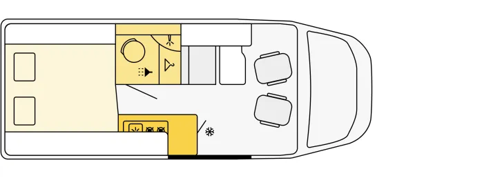 Grundriss Tag Etrusco CV 640 PB Abnehmbare AHK, Automatik