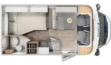 Grundriss Tag Sunlight T 58 5,96m kurz mit Hubbett*