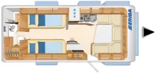 Grundriss Tag Hymer Eriba Nova SL 580