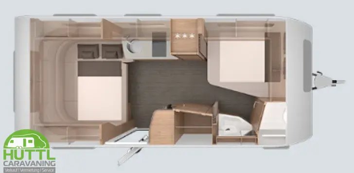 Grundriss Nacht Knaus Südwind 500 FU Black Selection Sofort Verfügbar!