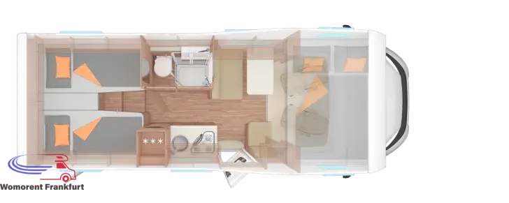 Grundriss Tag Weinsberg CaraHome 650 MEG