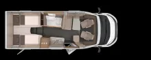 Grundriss Tag Knaus Van TI 650 MEG (2026)