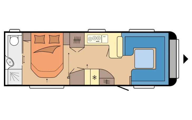 Grundriss Tag Hobby Prestige 720 WQC Modell 2026